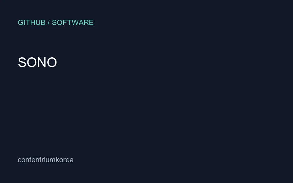 SONO 대표 이미지